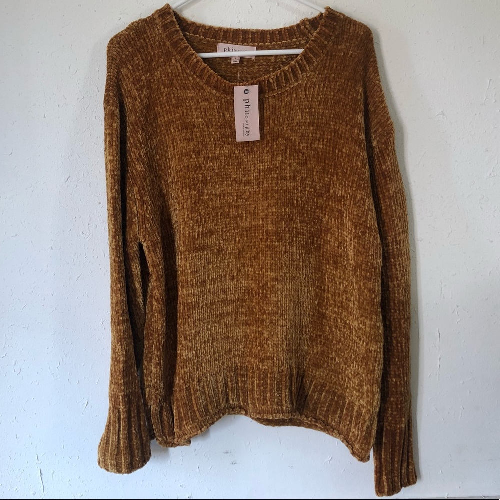 NWT Philosophy Sweater Sweatshirt Pullover Top L - Picture 1 of 8